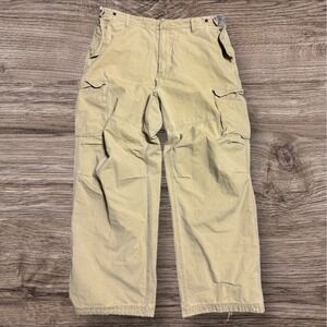 Vintage Mossimo Pants Men's 38x30 Baggy Wide Leg Grunge Military Paratrooper Y2K